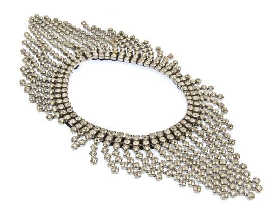  A Rhinestone Fringe Necklace 155a02