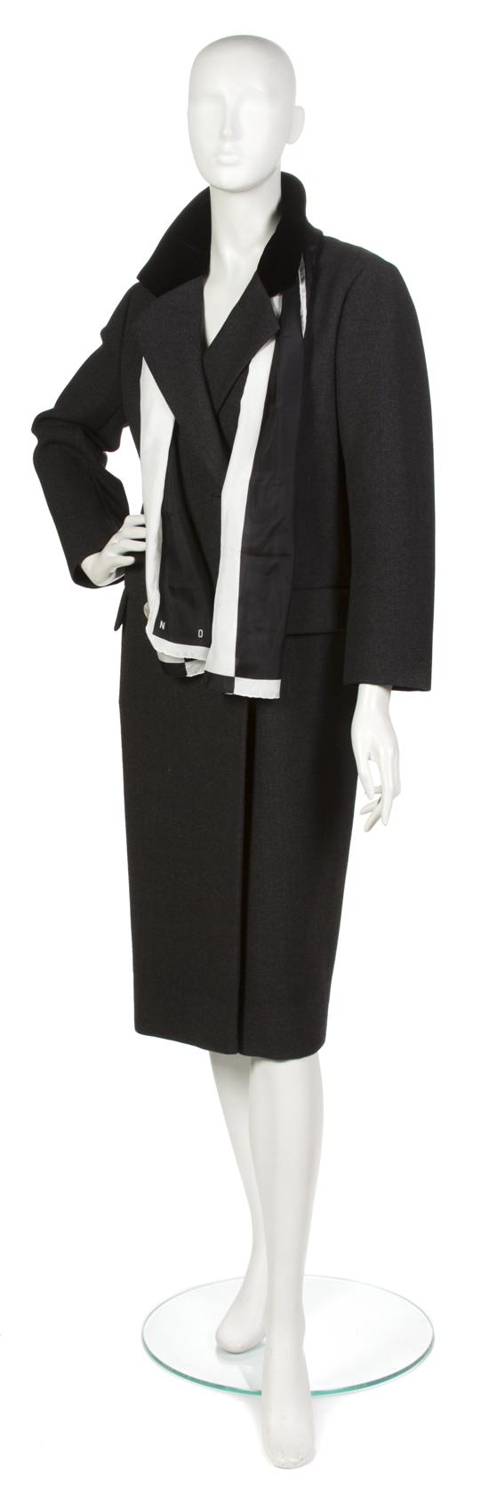 A Norman Norell Gray Coat 1960s
