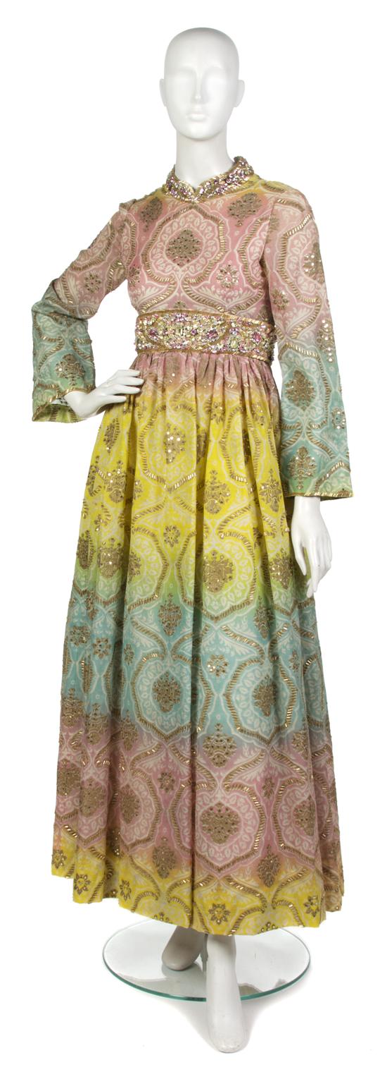 A George Halley Gypsy Gown 1970s allover