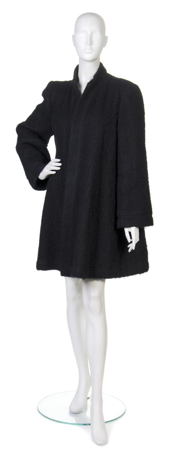 A Pauline Trigere Black Mohair 155a3e