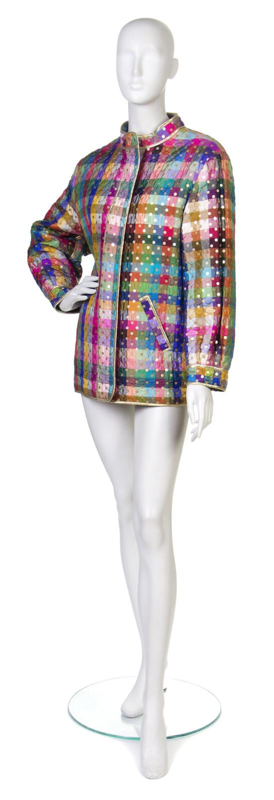 A Geoffrey Beene Multicolor Plaid