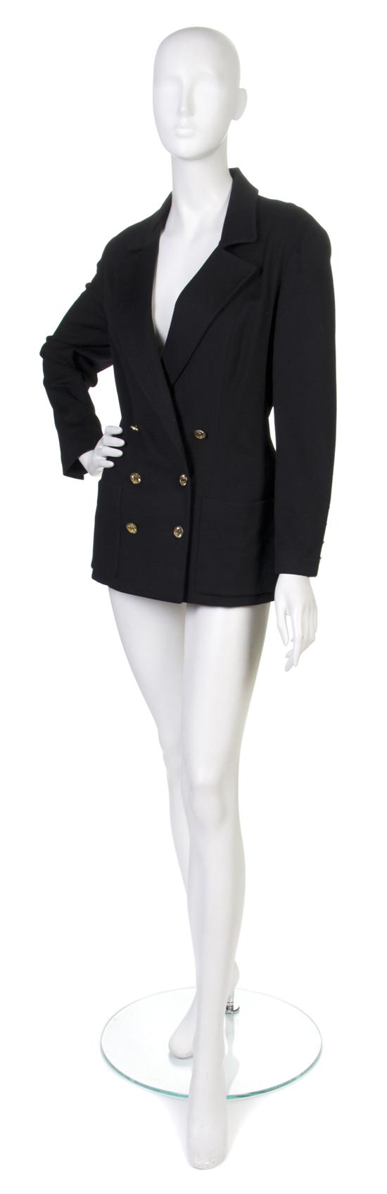 A Chanel Black Cashmere Jacket 155a97