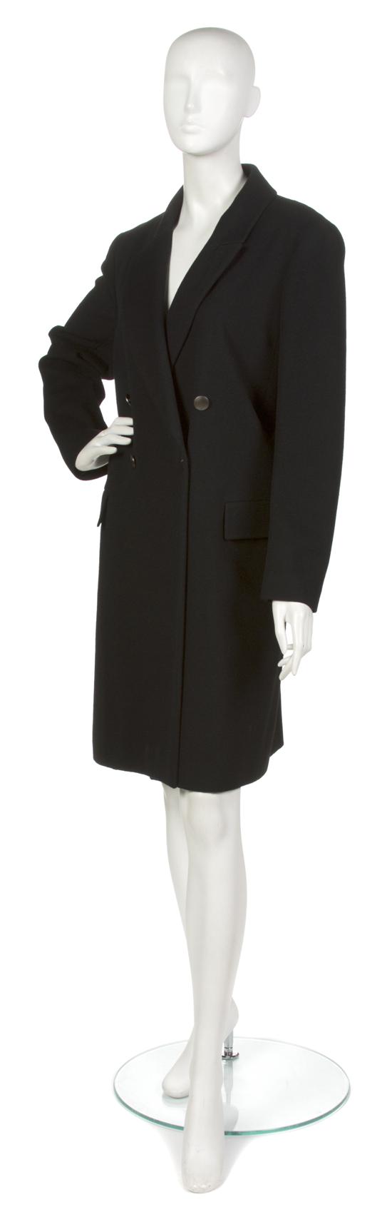 A Chanel Black Cashmere Coat double