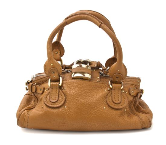 A Chloe Tan Leather 'Paddington'