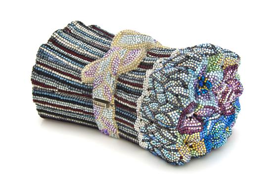 A Judith Leiber Multicolor Crystal