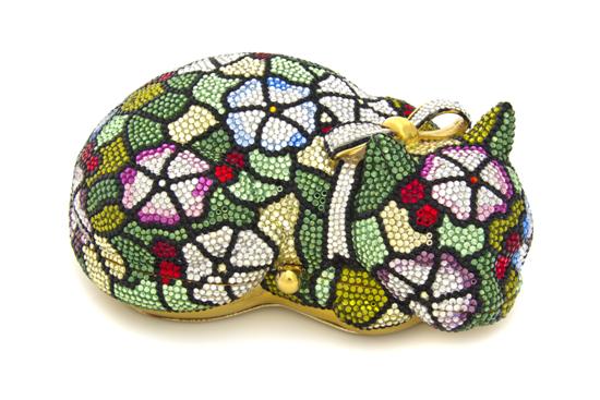 A Judith Leiber Multicolor Crystal 155b33