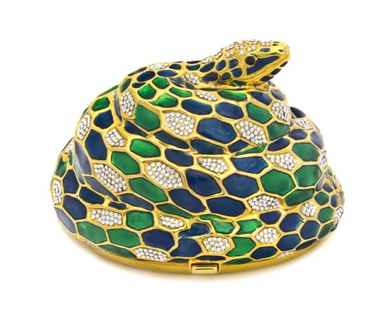 A Judith Leiber Polychrome Enamel