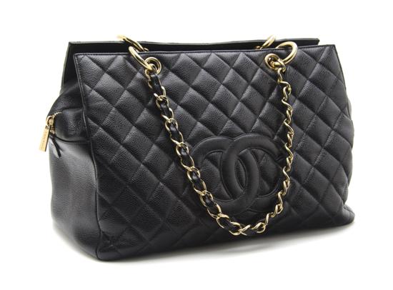 A Chanel Black Caviar Leather Tote 155b8e