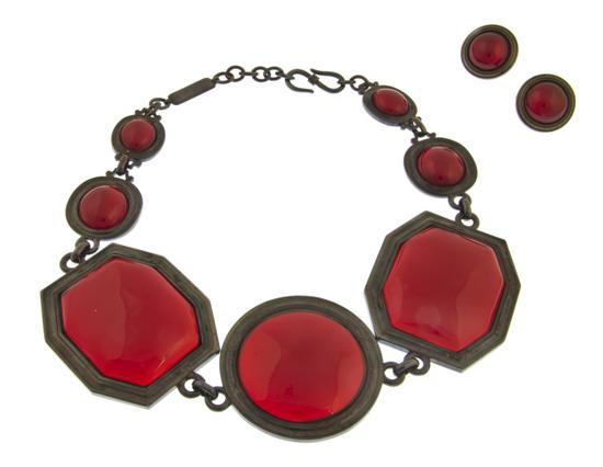 An Yves Saint Laurent Red Cabochon 155c0a