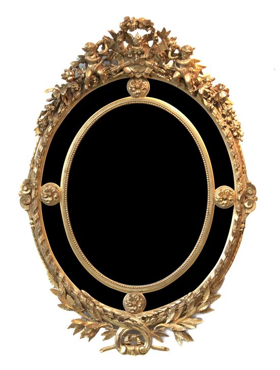  A French Giltwood Mirror having 155c4d