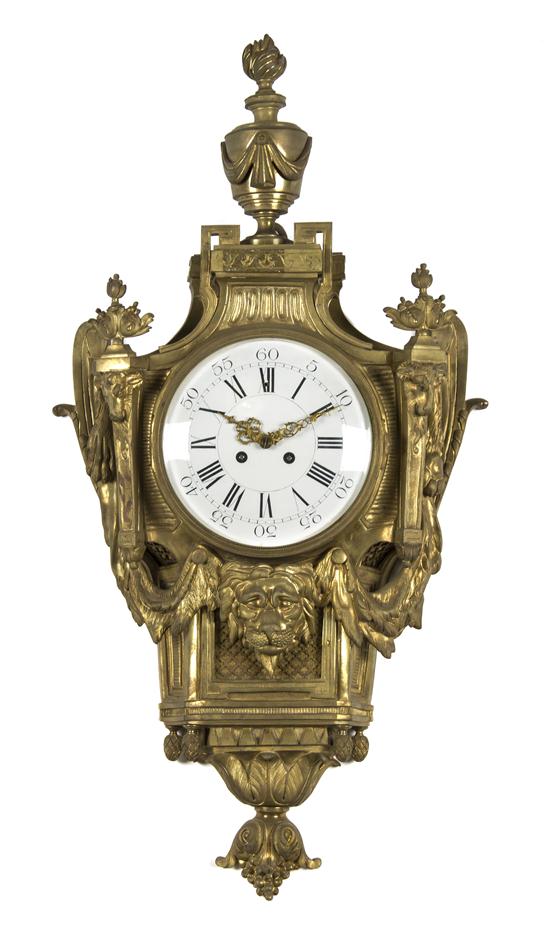 A Louis XV Style Gilt Bronze Cartel 155c4a