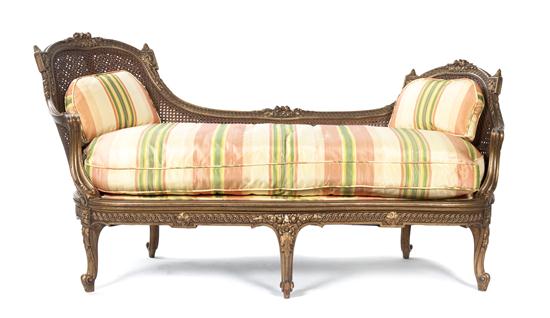 A Louis XV Style Giltwood and Caned 155c60