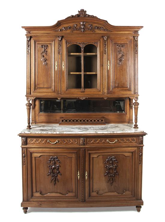 A French Carved Walnut Buffet a