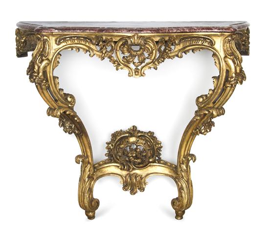 A Louis XV Style Giltwood Console 155c78