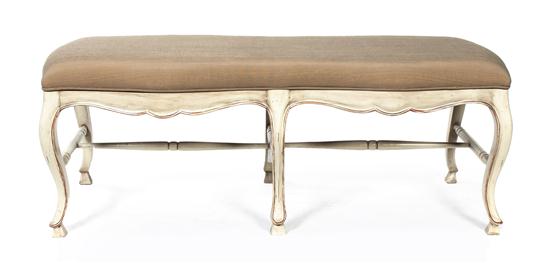 A Louis XV Style Upholstered Bench