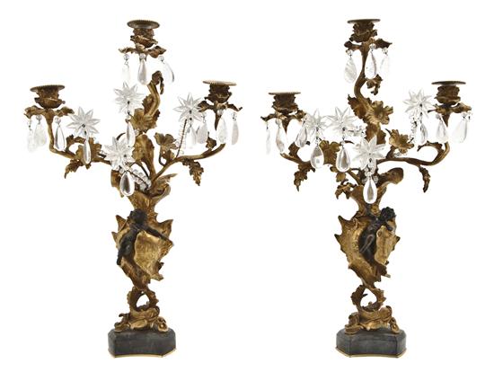 A Pair of Louis XV Style Gilt and