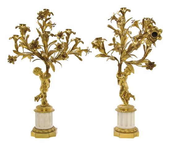 A Pair of French Gilt Bronze Figural 155ca0