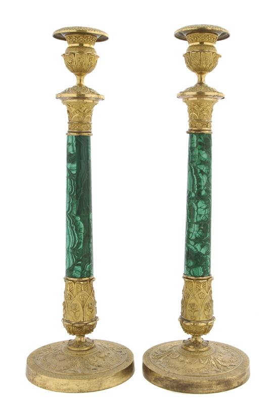 *A Pair of Continental Malachite