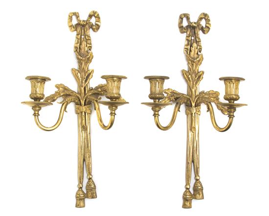 A Pair of Louis XVI Style Gilt 155cb3