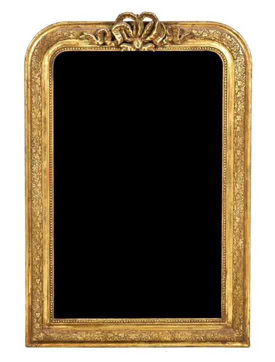 *A French Giltwood Over Mantel Mirror