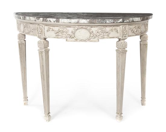 A Neoclassical Painted Console