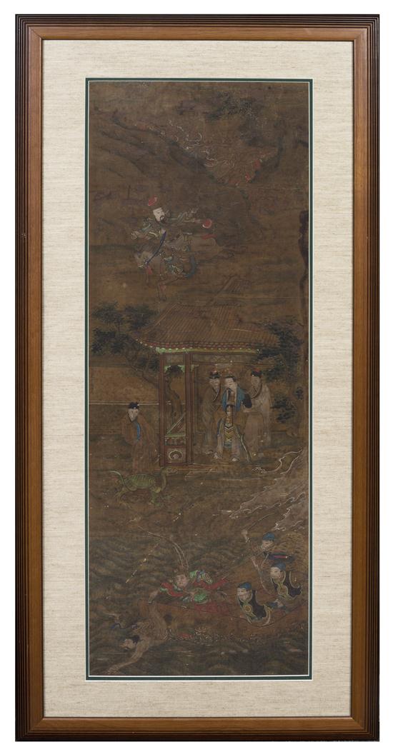 A Chinese Painting on Silk depicting 1535b8