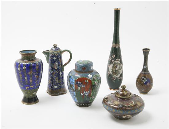 A Collection of Six Cloisonne Articles 1535d3