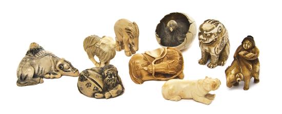 A Group of Nine Animal Netsuke 1535d5