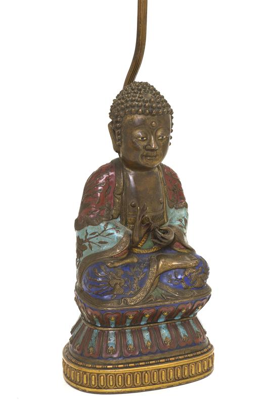 *A Chinese Cloisonne Figure of