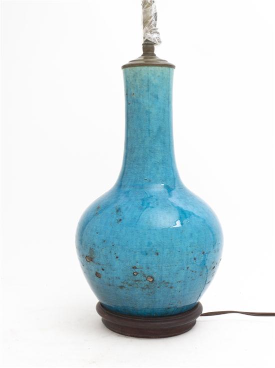 *A Chinese Porcelain Vase of bottle