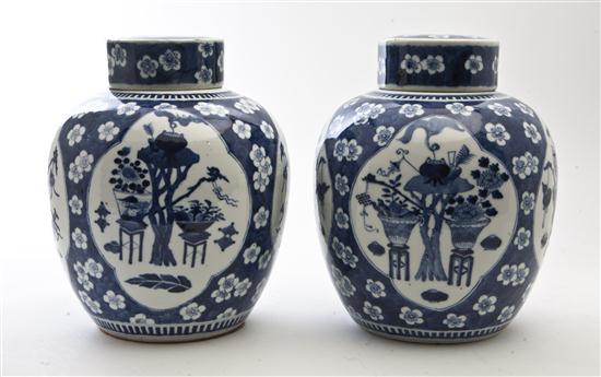 *A Pair of Underglaze Blue Chinese