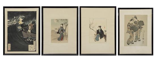 A Group of Four Woodblock Prints 153627