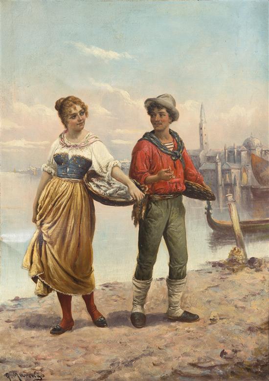 G. Marengo (19th Century) Flirt