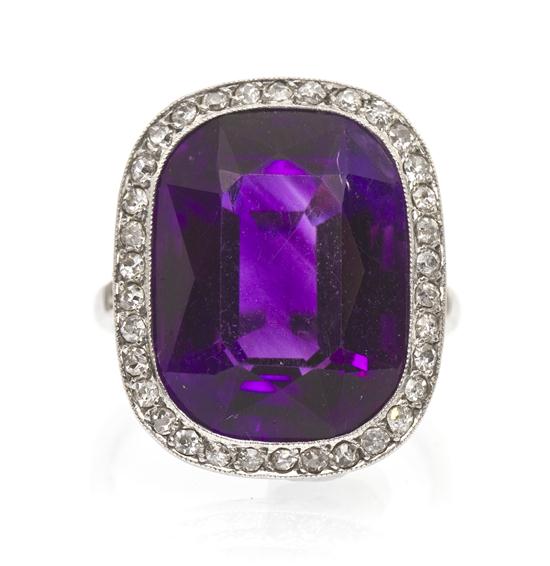  An Edwardian Platinum Amethyst 1536de