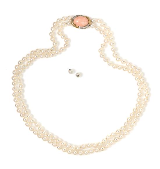 A Double Strand Cultured Pearl Necklace