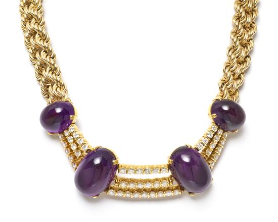  A 14 Karat Yellow Gold Amethyst 15370b