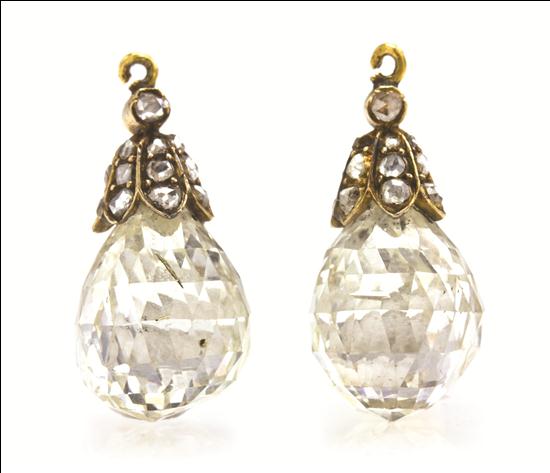 A Pair of Victorian Diamond Briolette 153715