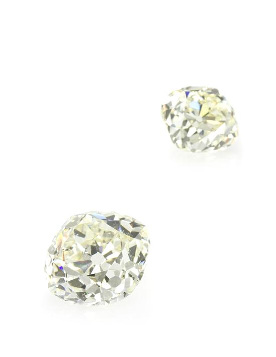  A Pair of Antique Cushion Cut 15372f