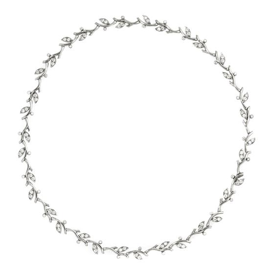 A Platinum and Diamond Necklace