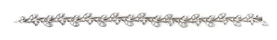 A Platinum and Diamond Bracelet 15376a