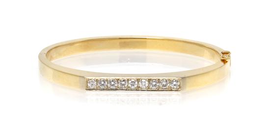 A 14 Karat Yellow Gold and Diamond 1537df