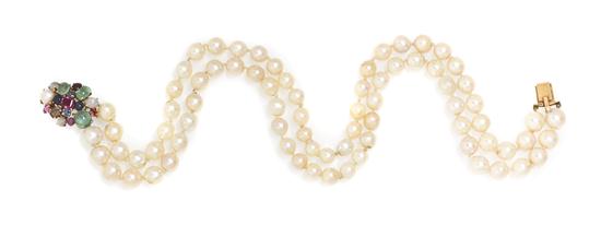  A Double Strand Cultured Pearl 15384b