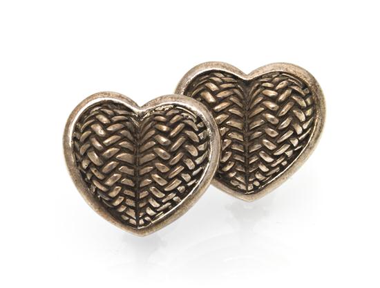A Pair of Sterling Silver Basketweave 1538a8