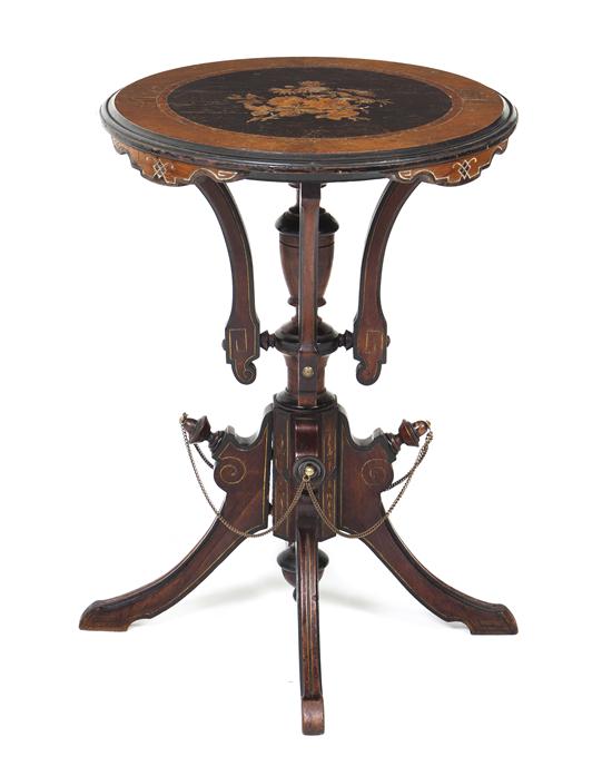 A Late Victorian Pedestal Table the