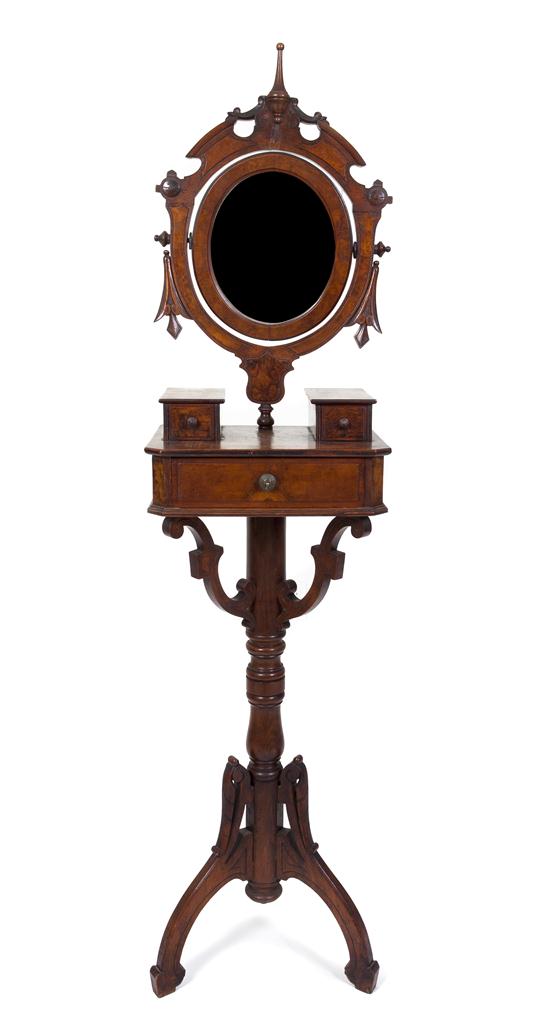 A Victorian Dressing Mirror the oval