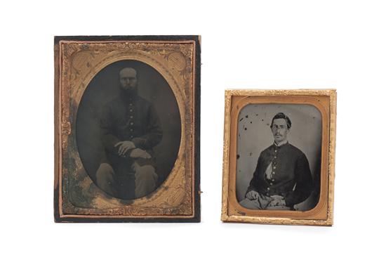 Two Civil War Daguerreotypes each