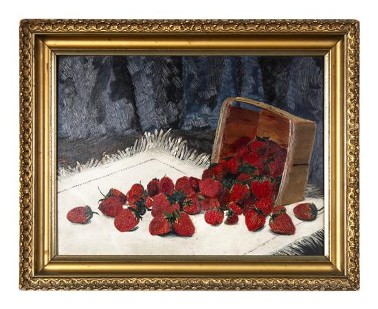 Artist Unknown 19th Century Strawberries 153a06