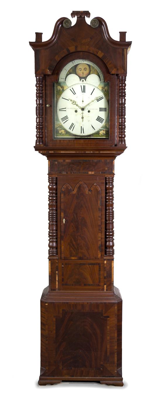 An English Mahogany Tall Case Clock 153a20