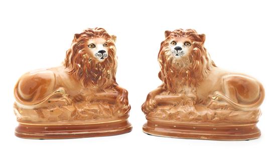 A Pair of Staffordshire Figures