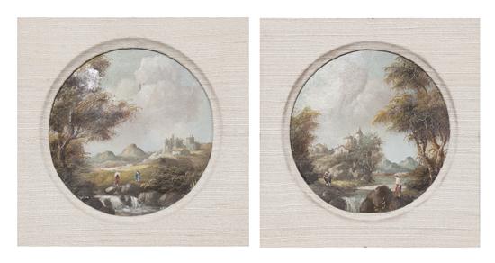 A Pair of Miniature Landscape Paintings